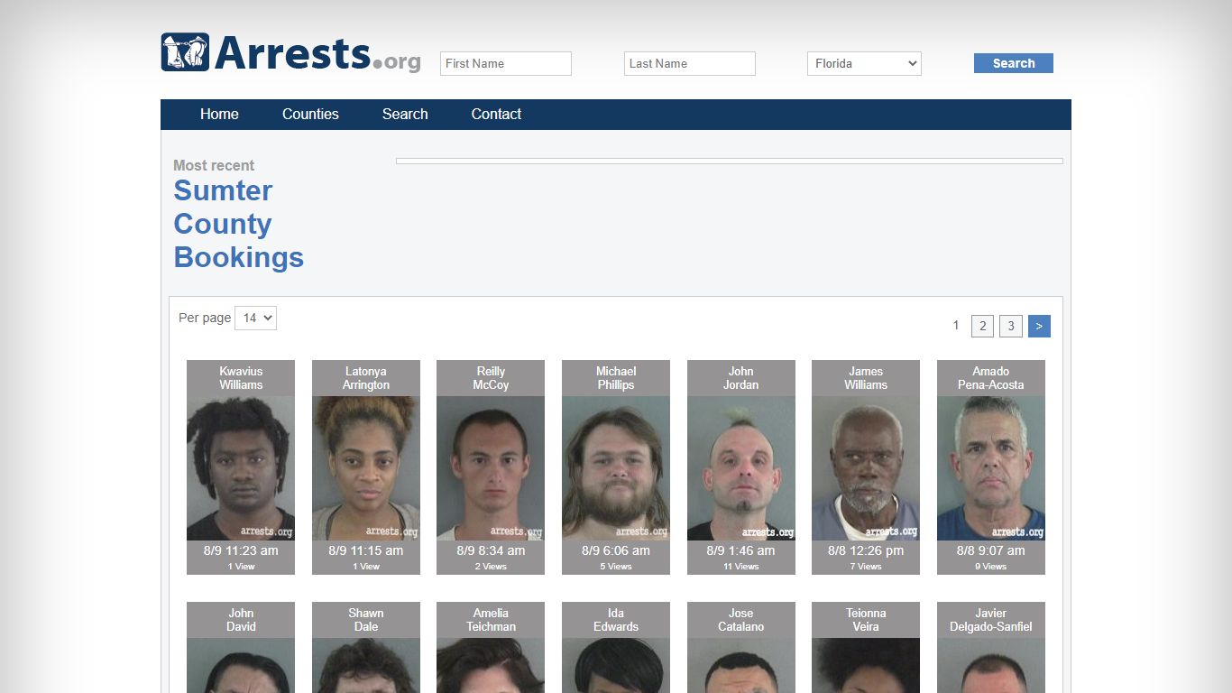 Sumter County Arrests and Inmate Search