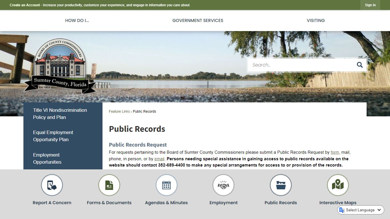 Public Records | Sumter County, FL - Official Website